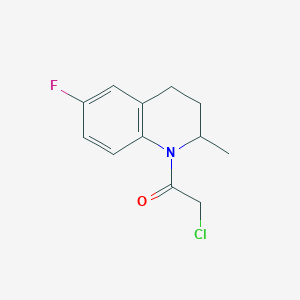 1-(chloroacetyl)-6-fluoro-2-methyl-1,2,3,4-tetrahydroquinoline图片