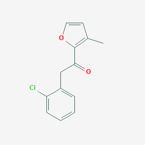 2-(2-Chlorophenyl)-1-(3-methylfuran-2-yl)ethan-1-one图片