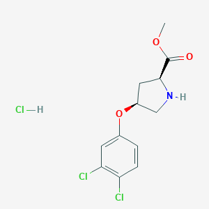Methyl(2S,4S)-4-(3,4-dichlorophenoxy)-2-pyrrolidinecarboxylate Hydrochloride图片
