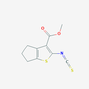 Methyl 2-Isothiocyanato-5,6-dihydro-4H-cyclopenta[b]thiophene-3-carboxylate图片