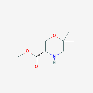 (S)-Methyl 6,6-Dimethyl-morpholine-3-carboxylate图片