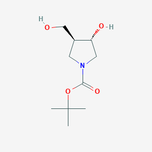 (3S,4S)-tert-Butyl 3-hydroxy-4-(hydroxymethyl)pyrrolidine-1-carboxylate图片