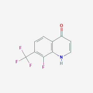 8-Fluoro-7-(trifluoromethyl)quinolin-4-ol图片