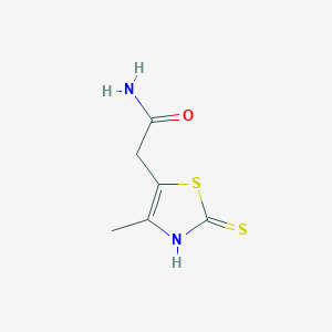 2-(4-methyl-2-sulfanyl-1,3-thiazol-5-yl)acetamide图片
