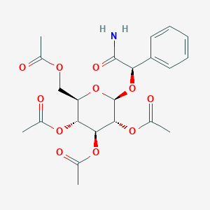 (αR)-α-[(2,3,4,6-Tetra-O-acetyl-β-D-glucopyranosyl)oxy]benzeneacetamide图片