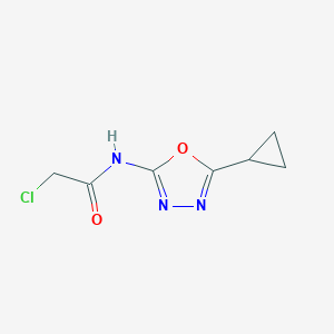 2-Chloro-N-(5-cyclopropyl-1,3,4-oxadiazol-2-yl)acetamide图片