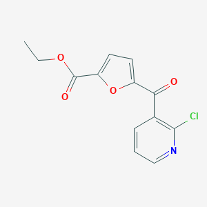 2-chloro-3-(5-ethoxycarbonyl-2-furoyl)pyridine图片