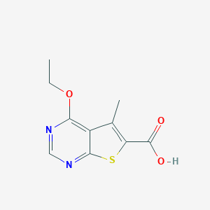 4-ethoxy-5-methylthieno[2,3-d]pyrimidine-6-carboxylic acid图片