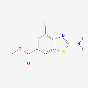 methyl2-amino-4-fluoro-1,3-benzothiazole-6-carboxylate图片