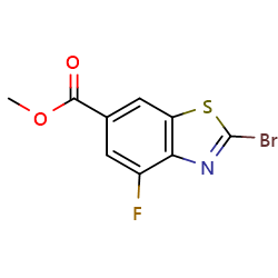 methyl2-bromo-4-fluoro-1,3-benzothiazole-6-carboxylate图片