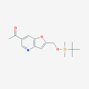 1-(2-((tert-Butyldimethylsilyloxy)methyl)furo[3,2-b]pyridin-6-yl)ethanone图片