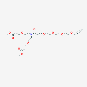 methyl 17-(2-(3-methoxy-3-oxopropoxy)ethyl)-16-oxo-4,7,10,13,20-pentaoxa-17-azatricos-1-yn-23-oate图片