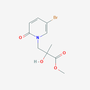 methyl 3-(5-bromo-2-oxo-1,2-dihydropyridin-1-yl)-2-hydroxy-2-methylpropanoate图片