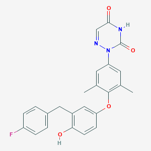 1,2,4-Triazine-3,5(2H,4H)-dione,2-(4-(3-((4-fluorophenyl)methyl)-4-hydroxyphenoxy)-3,5-dimethylphenyl)-图片