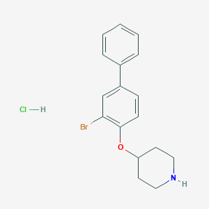 3-Bromo[1,1'-biphenyl]-4-yl4-piperidinylether Hydrochloride图片