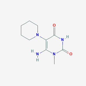 6-amino-1-methyl-5-(piperidin-1-yl)-1,2,3,4-tetrahydropyrimidine-2,4-dione图片