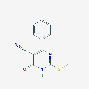 4-hydroxy-2-(methylsulfanyl)-6-phenyl-5-pyrimidinecarbonitrile图片