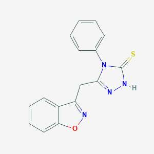 5-(1,2-benzisoxazol-3-ylmethyl)-4-phenyl-4H-1,2,4-triazole-3-thiol图片