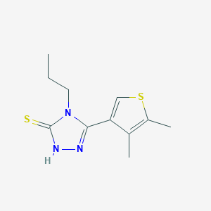 5-(4,5-dimethylthien-3-yl)-4-propyl-4H-1,2,4-triazole-3-thiol图片