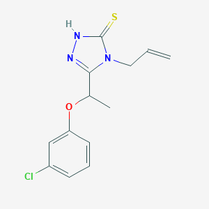 4-allyl-5-[1-(3-chlorophenoxy)ethyl]-4H-1,2,4-triazole-3-thiol图片