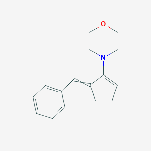 4-[5-(Phenylmethylidene)cyclopent-1-en-1-yl]morpholine图片
