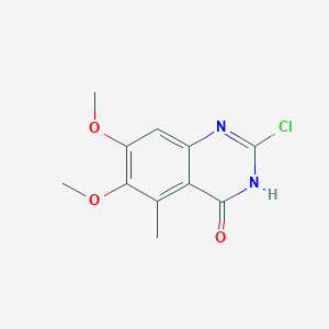 2-chloro-6,7-dimethoxy-5-methyl-3,4-dihydroquinazolin-4-one图片