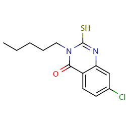 7-chloro-3-pentyl-2-sulfanyl-3,4-dihydroquinazolin-4-one图片
