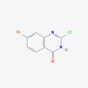 7-bromo-2-chloro-3,4-dihydroquinazolin-4-one图片
