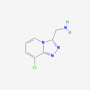(8-Chloro-[1,2,4]triazolo[4,3-a]pyridin-3-yl)methanamine图片