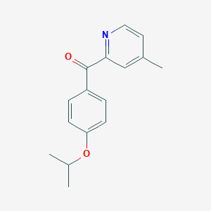 2-(4-Isopropoxybenzoyl)-4-methylpyridine图片