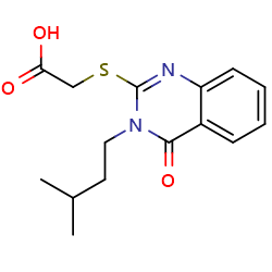 2-{[3-(3-methylbutyl)-4-oxo-3,4-dihydroquinazolin-2-yl]sulfanyl}aceticacid图片