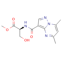 methyl(2S)-2-[(5,7-dimethylpyrazolo[1,5-a]pyrimidine-3-carbonyl)amino]-3-hydroxy-propanoate图片