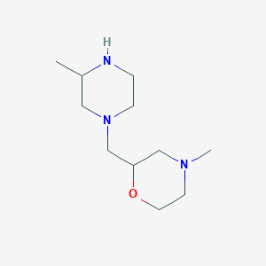 4-methyl-2-[(3-methylpiperazin-1-yl)methyl]morpholine图片
