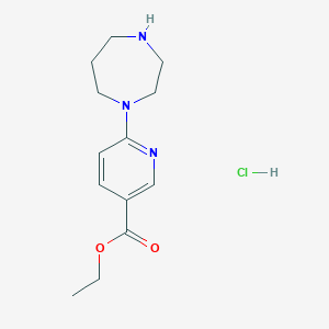 Ethyl 6-(1,4-Diazepan-1-yl)pyridine-3-carboxylate Hydrochloride图片