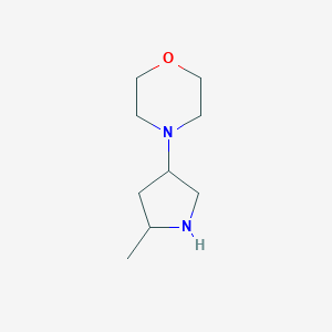 4-(5-methylpyrrolidin-3-yl)morpholine图片