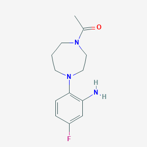 1-[4-(2-amino-4-fluorophenyl)-1,4-diazepan-1-yl]ethan-1-one图片