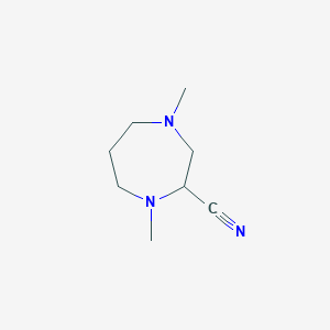 1,4-dimethyl-1,4-diazepane-2-carbonitrile图片
