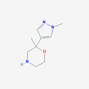 2-methyl-2-(1-methyl-1H-pyrazol-4-yl)morpholine图片