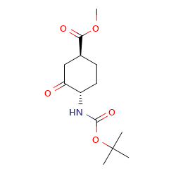 methyl(1S,4S)-4-{[(tert-butoxy)carbonyl]amino}-3-oxocyclohexane-1-carboxylate图片