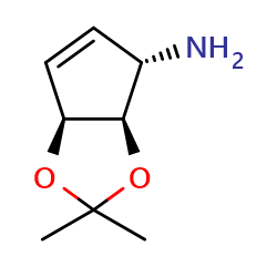 (3aR,4S,6aS)-2,2-dimethyl-2H,3aH,4H,6aH-cyclopenta[d][1,3]dioxol-4-amine图片