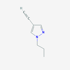 4-ethynyl-1-propyl-1{H}-pyrazole图片