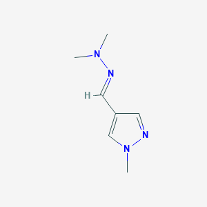 4-[(dimethylhydrazin-1-ylidene)methyl]-1-methyl-1H-pyrazole图片
