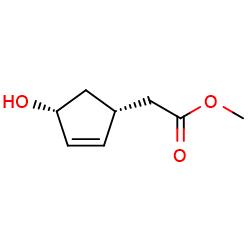 methyl2-[(1R,4R)-4-hydroxycyclopent-2-en-1-yl]acetate图片