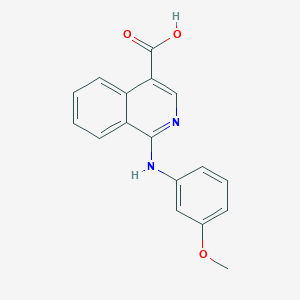 1-[(3-methoxyphenyl)amino]isoquinoline-4-carboxylic acid图片