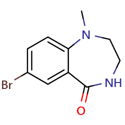 7-bromo-1-methyl-2,3,4,5-tetrahydro-1H-1,4-benzodiazepin-5-one图片