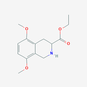 5,8-Dimethoxy-1,2,3,4-tetrahydro-isoquinoline-3-carboxylic acid ethyl ester图片