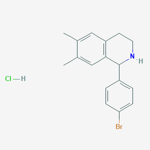 1-(4-Bromophenyl)-6,7-dimethyl-1,2,3,4-tetrahydroisoquinoline hydrochloride图片