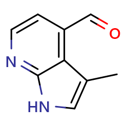 3-methyl-1H-pyrrolo[2,3-b]pyridine-4-carbaldehyde图片