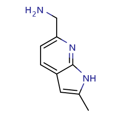 {2-methyl-1H-pyrrolo[2,3-b]pyridin-6-yl}methanamine图片