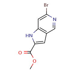 methyl6-bromo-1H-pyrrolo[3,2-c]pyridine-2-carboxylate图片